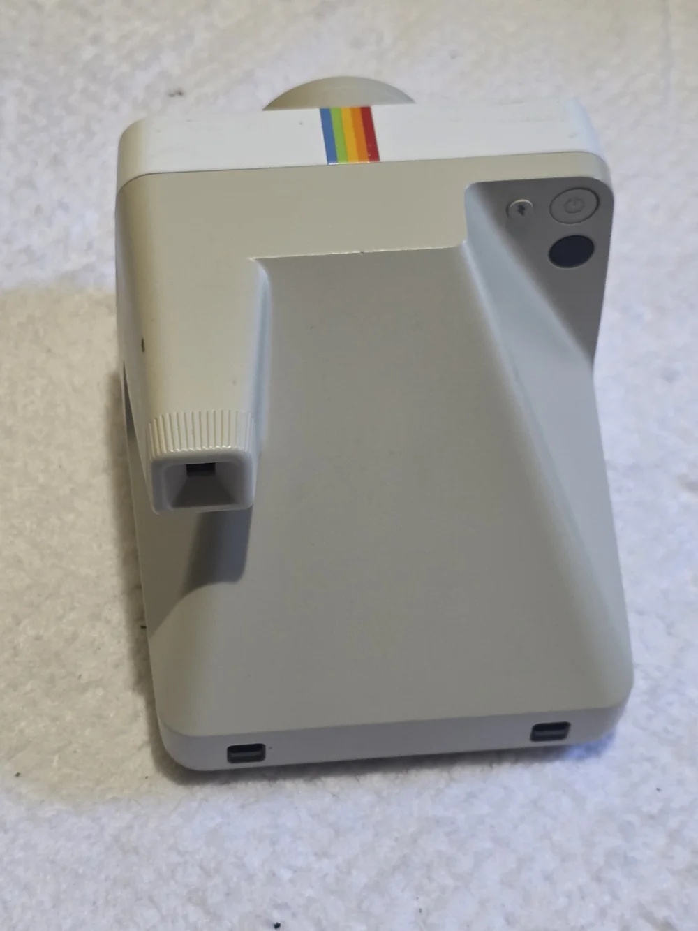 Polaroid Instant Camera - White with Rainbow Stripe
